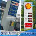 Outdoor stainless steel standing petrol station advertising sign